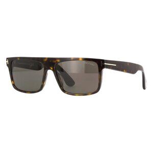 New TOM FORD Philippe-02 Havana Square FT0999/S 52A Sunglasses Women